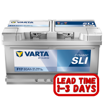 Show details for Varta F17/659/668 12v 80Ah 630cca RHP Car Battery MF58039 / 580 039 063 Varta Car Battery, F17, f17 battery, 12v 80ah, 659, 668 Car Battery