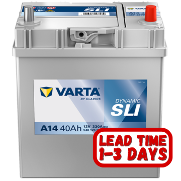 Show details for Varta A14/616 12v 40Ah 340cca RHP Car Battery 540 600 034 / MF44B19L Varta Car Battery, A14, a14 battery, 616, 12v 35ah, 616 Car Battery