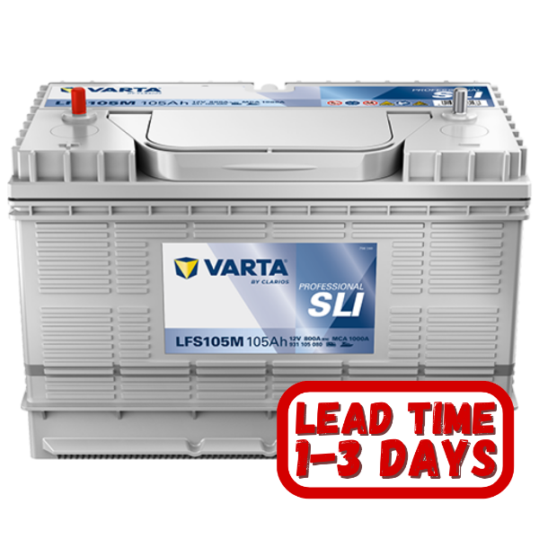 VARTA LFS105, LFS105M 12v 105ah 800CCA 674 Stud Professional Dual Purpose Battery 820 055 080