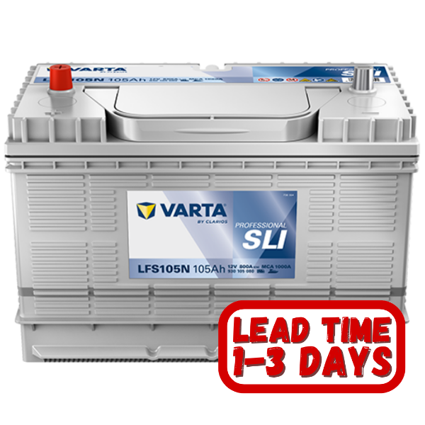 VARTA LFS105 12v 105ah 800CCA 674 Tapered Professional Dual Purpose Battery 820 054 080, LFS105N