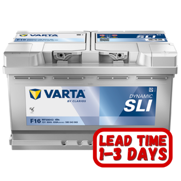 Show details for Varta F16/668 12v 80Ah 630cca RHP Car Battery MF58043 / 580 043 063 Varta Car Battery, F16, f16 battery, 668, 12v 80ah, 668 Car Battery
