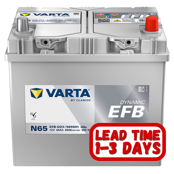 Varta Car Battery, N65, n65 battery, 649 efb, 12v 65ah, 649 EFB Car Battery