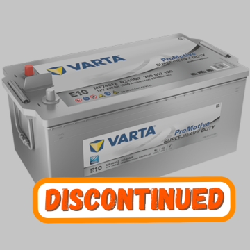 Show details for Varta E10/695 12v 240Ah 1200cca Truck Battery MF74012 / 740 012 120 Varta Truck Battery, E10, e10 battery, 695, 12v 240ah, 695 Truck Battery