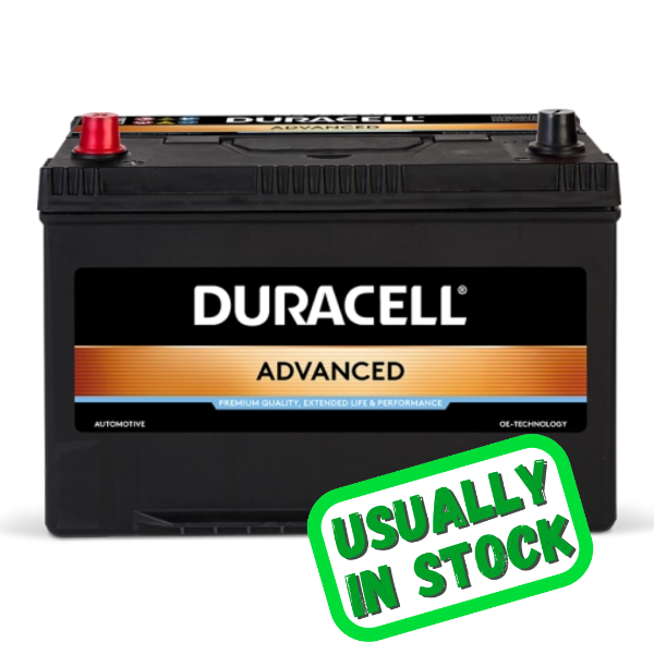 DURACELL 650R/656 12v 95ah 740cca FOOT PIECE LHP Car Battery