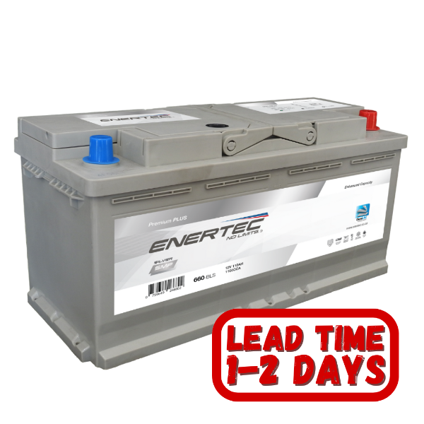 Enertec Silver Car Battery, 12v 110ah 1000cca, 12v 110ah Car Battery, 1000cca Car Battery, RHP Car Battery,