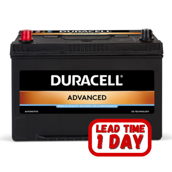 DURACELL 650R/656 12v 95ah 740cca FOOT PIECE LHP Car Battery