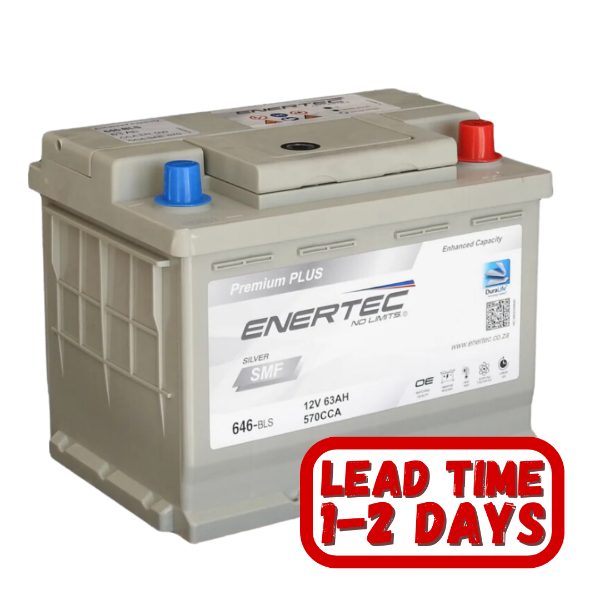 Enertec Silver 646,12v, 63Ah, 600CCA, RHP Car Battery