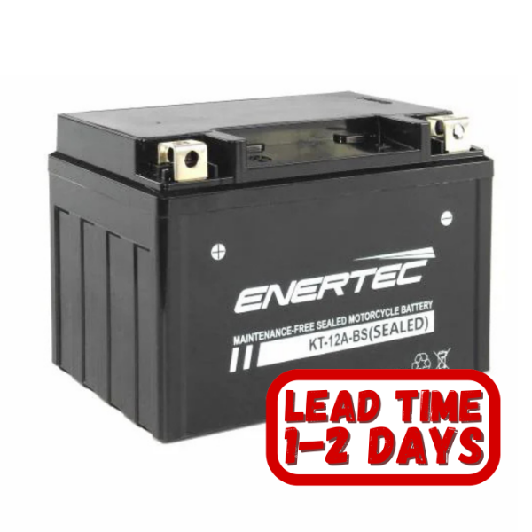 KT-12A-BS Enertec 12v 11.2ah 160CCA Motorcycle Battery