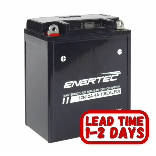 12N12A-4A-1 Enertec 12v 12ah 160CCA Motorcycle Battery