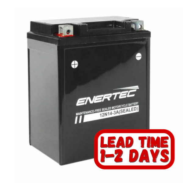 12N14-3A Enertec 12v 14ah 200CCA Motorcycle Battery