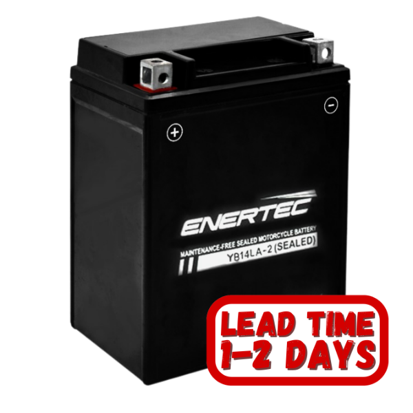YB14LA-2 Enertec 12v 14ah 200CCA Motorcycle Battery