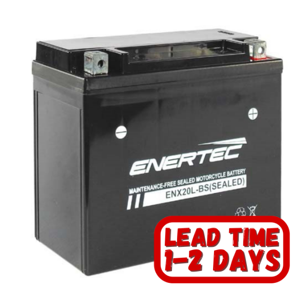 ENX20L-BS Enertec 12v 20ah 255CCA RHP Motorcycle Battery