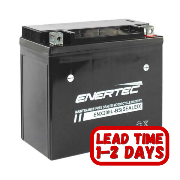 ENX20HL-BS Enertec 12v 20ah 225CCA RHP Motorcycle Battery