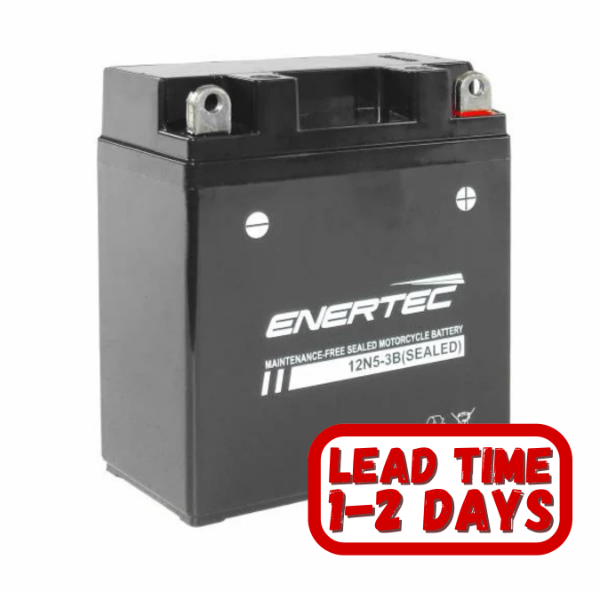12N5-3B Enertec 12v 5ah 80CCA Motorcycle Battery