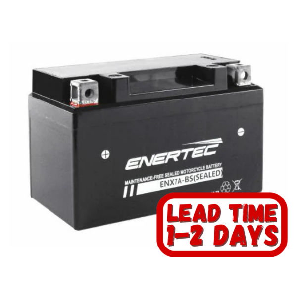 ENX7A-BS Enertec 12v 7ah 105CCA Motorcycle Battery