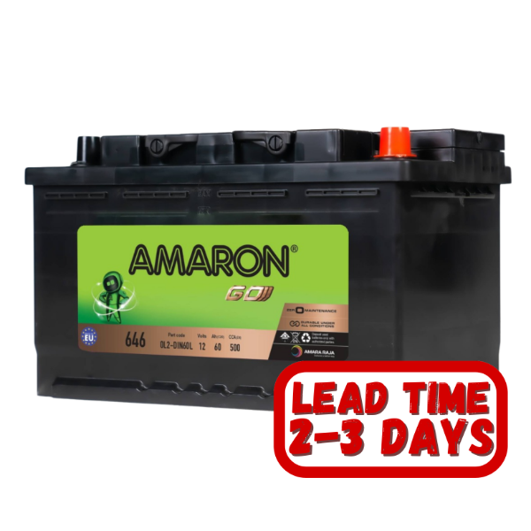 Amaron 646, 12v, 60Ah, 500CCA