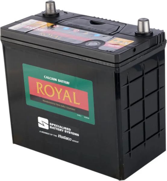Picture of ROYAL Calcium NS60 12v 45Ah 325cca, Semi sealed maintenance free lead acid battery.