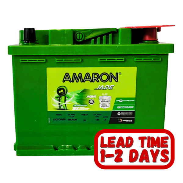 Amaron, 646AGM, 12v, 60Ah, 680CCA