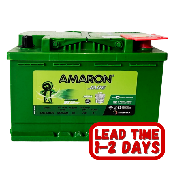 Amaron 652AGM, 12v, 70Ah, 7600CCA