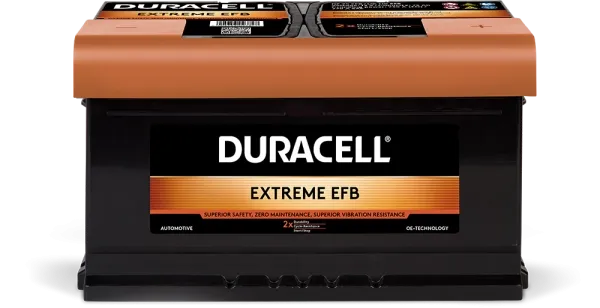 Picture of DURACELL 652 EFB 12v 70ah 660cca Extreme RHP Car Battery
