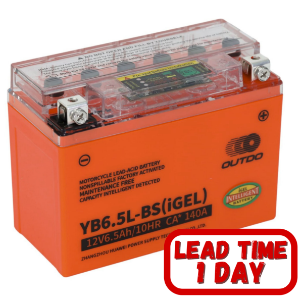 OUTDO iGel 6.5LBS 6.5Ah 140CCA Motorcycle Battery