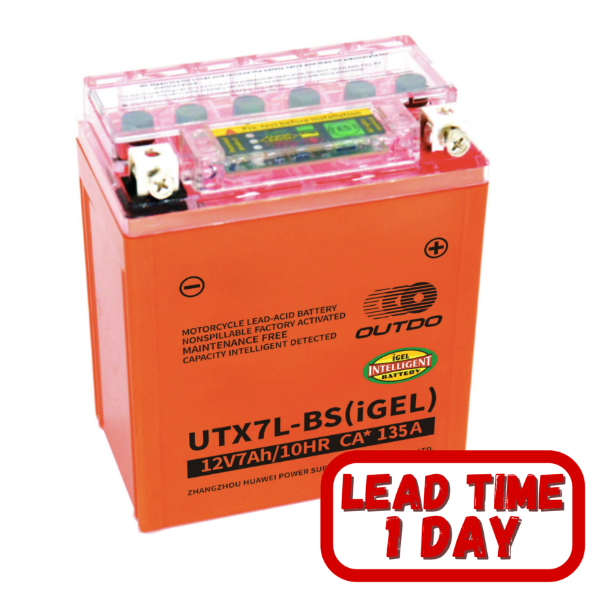 OUTDO iGel 7LBS 6.5Ah 135CCA Motorcycle Battery