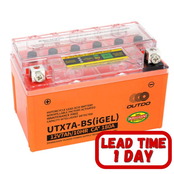 OUTDO iGel 7ABS 7Ah 180CCA Motorcycle Battery