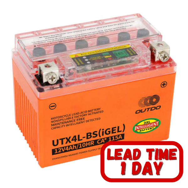OUTDO iGel 4LBS 4Ah 115CCA Motorcycle Battery
