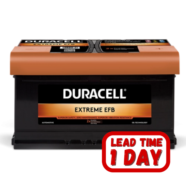 DURACELL 652 EFB 12v 70ah 660cca Extreme RHP Car Battery
