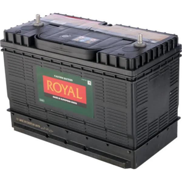 ROYAL Calcium 1150K 12v 105Ah 625cca, Semi sealed maintenance free lead acid battery.