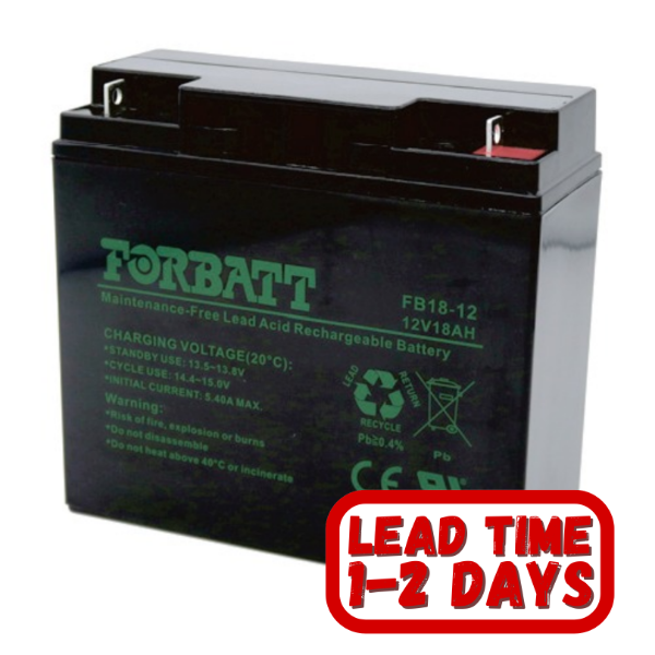 Forbatt 12v 18ah (AGM) Sealed Lead Acid UPS Battery