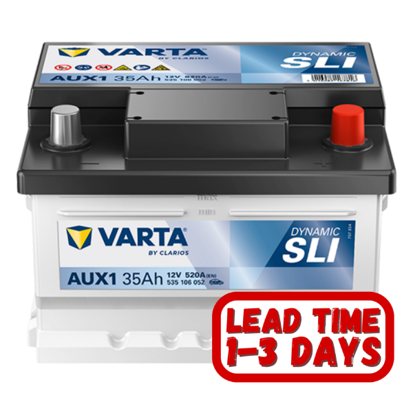 Varta AUX1 12v 35Ah 520cca RHP car battery 535106052
