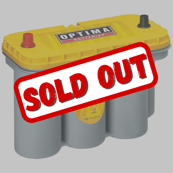 Optima Yellow Top, 12V 75Ah 975cca Spiral AGM Battery, Dual Power Battery, YT S5.5, (D31A)