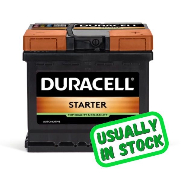 DURACELL 619DS 12v 45ah 360cca RHP Starter Car Battery